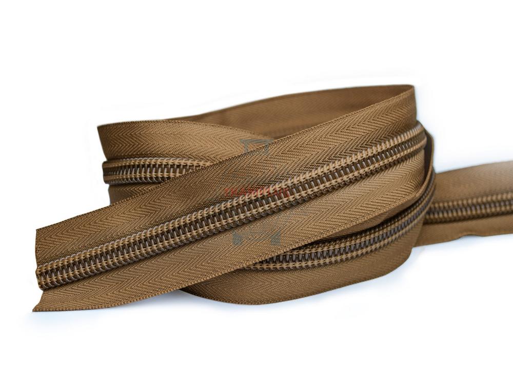 Молния спираль тип 10 цвет №489 Coyote Brown (Койот Браун)